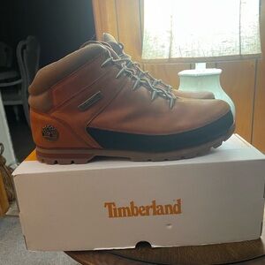 Timberland Men's Tan and Black Boots